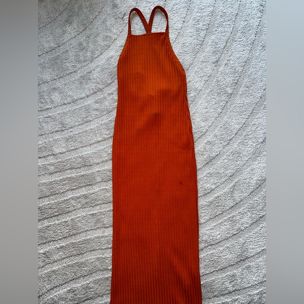 Cross cross midi body con dress